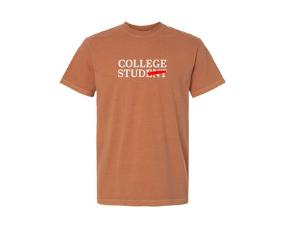 brand:Comfort Colors|color:Yam|College Stud Student Graduation Graphic T-Shirt