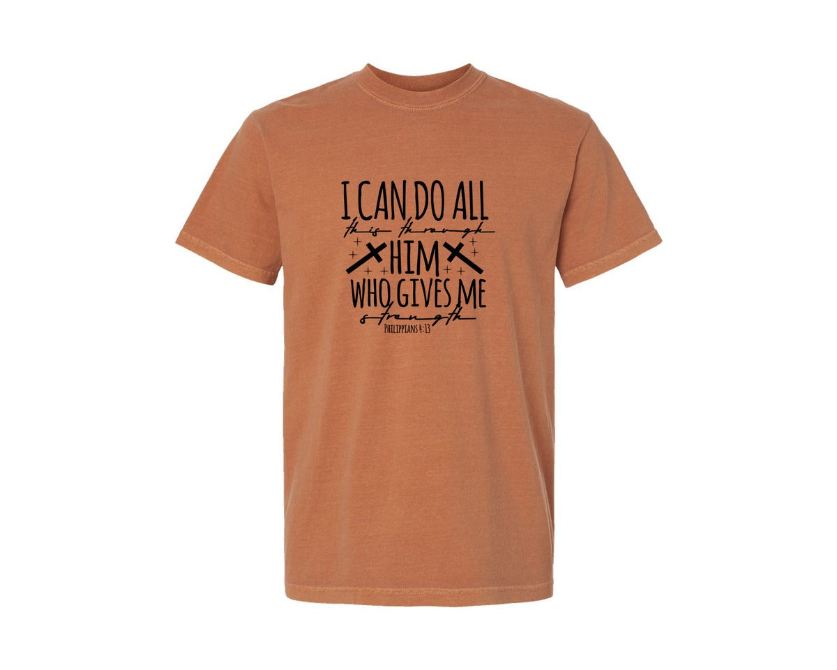 brand:Comfort Colors|color:Yam|Christian Religion Quotes 3 Graphic T-Shirt