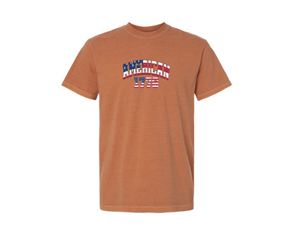 brand:Comfort Colors|color:Yam|America 1776 4Th Of July Patriotic 2 Graphic T-Shirt