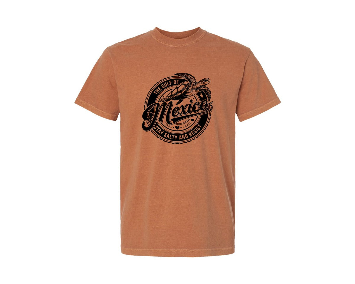 brand:Comfort Colors|color:Yam|Gulf Of Mexico Turtle Beach Graphic T-Shirt
