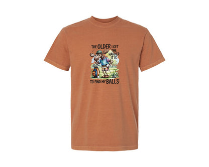 brand:Comfort Colors|color:Yam|Funny Golf Moose Quote File 2 Graphic T-Shirt