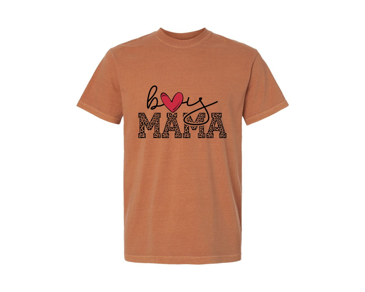 brand:Comfort Colors|color:Yam|Boy Mama Mama Boy 2 Graphic T-Shirt