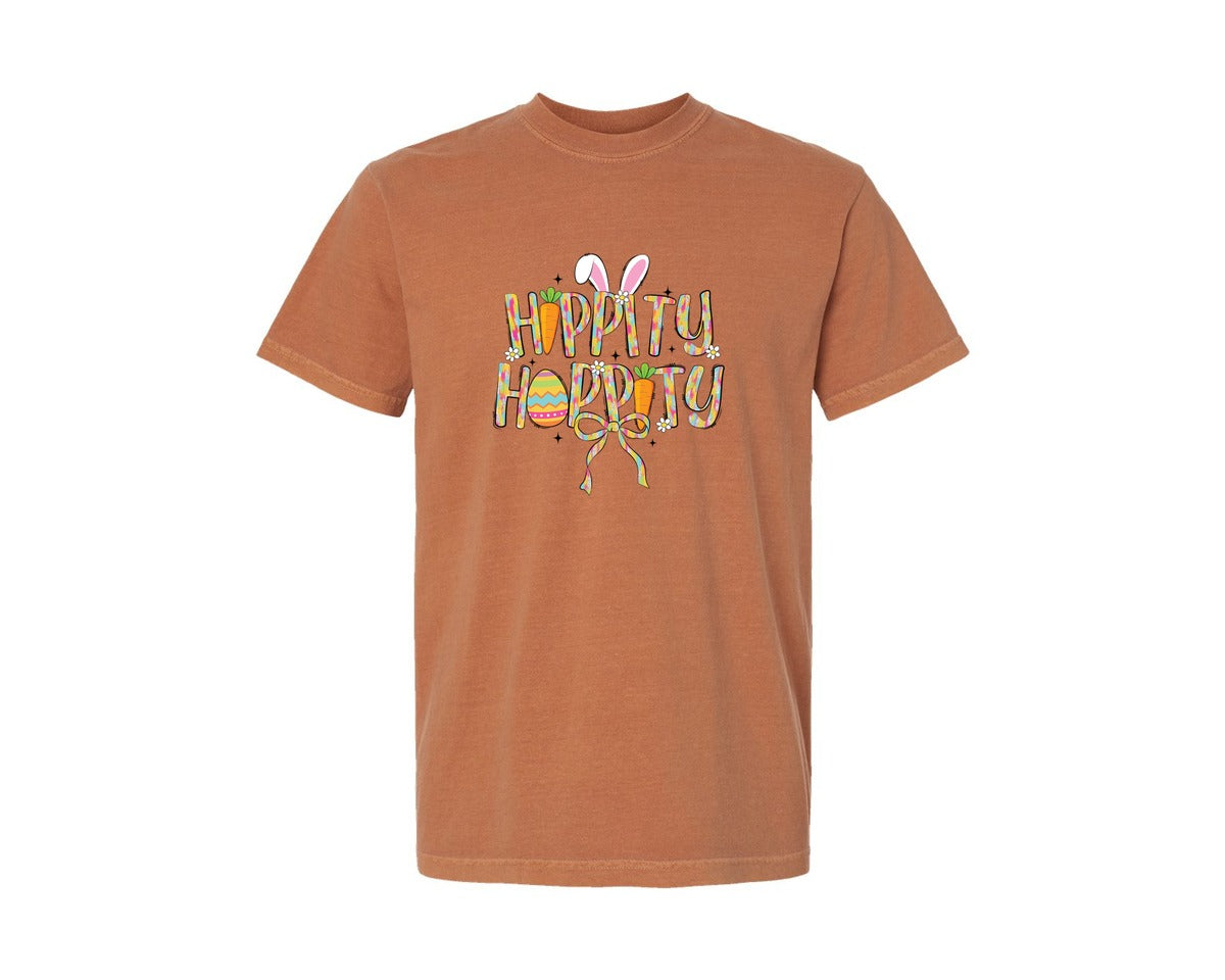 brand:Comfort Colors|color:Yam|Hippity Hoppity Easter 2 Graphic T-Shirt
