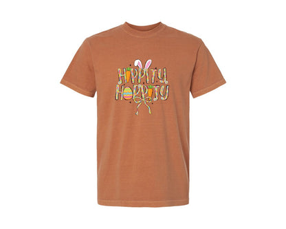 brand:Comfort Colors|color:Yam|Hippity Hoppity Easter 2 Graphic T-Shirt