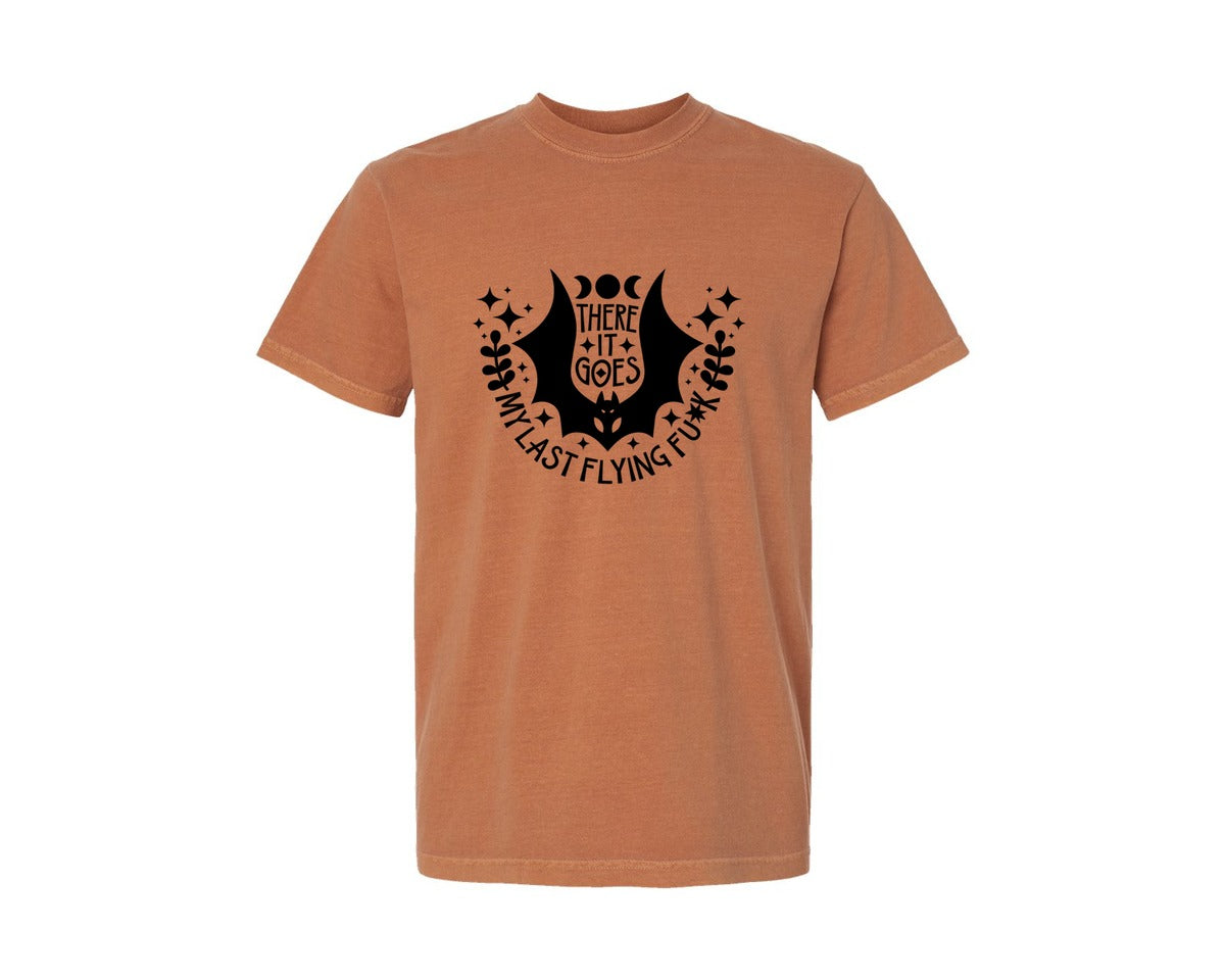 brand:Comfort Colors|color:Yam|There It Goes My Last Flying Fck 3 Graphic T-Shirt