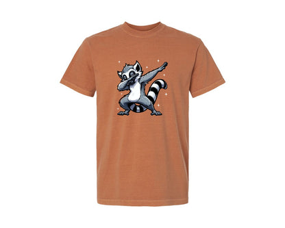 brand:Comfort Colors|color:Yam|Dabbing Lemur Cool Animal Graphic T-Shirt