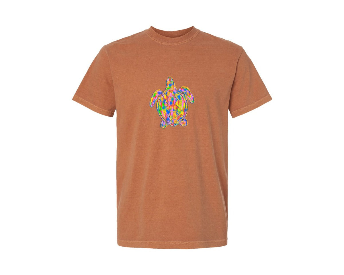 brand:Comfort Colors|color:Yam|Summer Sea Turtle Graphic T-Shirt