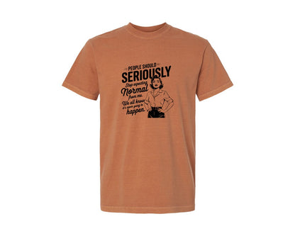 brand:Comfort Colors|color:Yam|Vintage Funny Trendy Woman Shirt Design Graphic T-Shirt