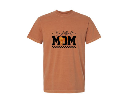brand:Comfort Colors|color:Yam|Basketball Mom Shirts Design Graphic T-Shirt