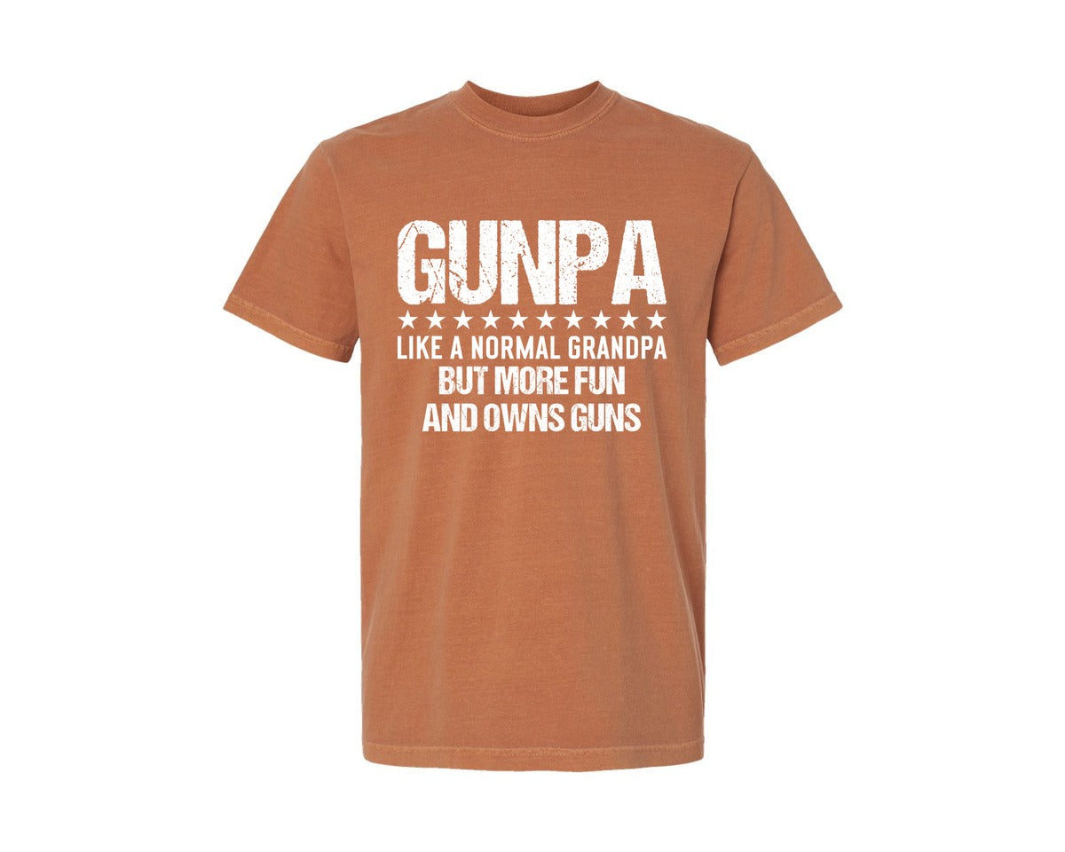 brand:Comfort Colors|color:Yam|Gunpa Like A Normal Grandpa But More Fun 5 Graphic T-Shirt