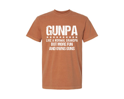 brand:Comfort Colors|color:Yam|Gunpa Like A Normal Grandpa But More Fun 5 Graphic T-Shirt