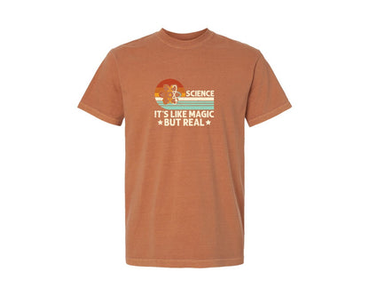brand:Comfort Colors|color:Yam|Science Its Like Magic But Real T Shirt 2 Graphic T-Shirt