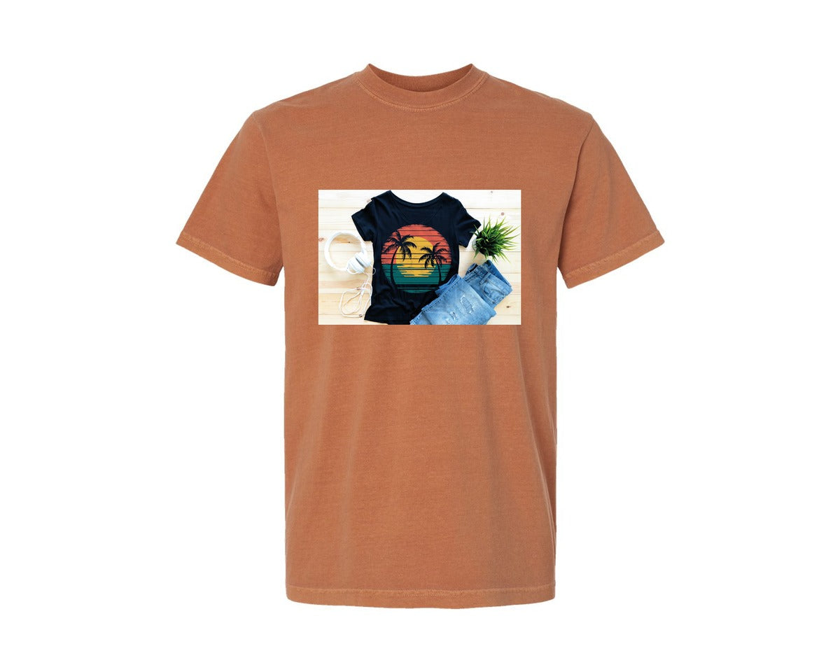 brand:Comfort Colors|color:Yam|Summer T Shirt 34 Graphic T-Shirt
