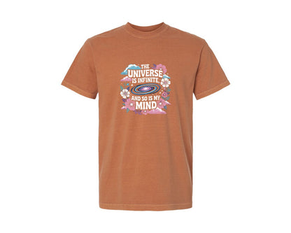 brand:Comfort Colors|color:Yam|Cosmic Thinking And Possibilities Graphic T-Shirt