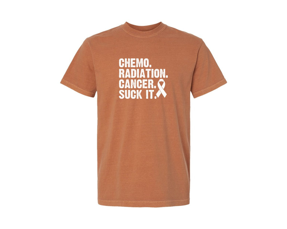 brand:Comfort Colors|color:Yam|Chemo Cancer Awareness T Shirt Graphic T-Shirt