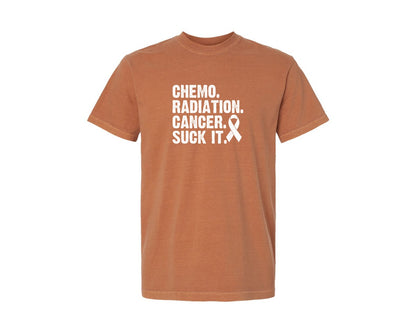 brand:Comfort Colors|color:Yam|Chemo Cancer Awareness T Shirt Graphic T-Shirt
