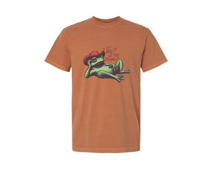 brand:Comfort Colors|color:Yam|Drama Frog Funny Cowboy Aesthetic Graphic T-Shirt