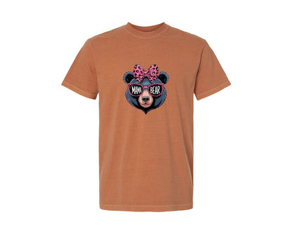 brand:Comfort Colors|color:Yam|Funny Mama Bear Mothers Day T Shirt Graphic T-Shirt