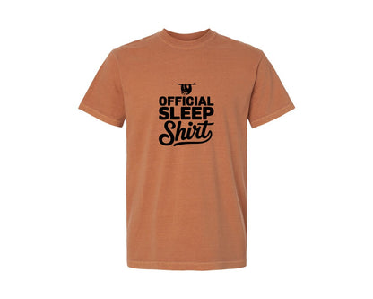 brand:Comfort Colors|color:Yam|Official Sleep Shirt T Shirt Graphic T-Shirt