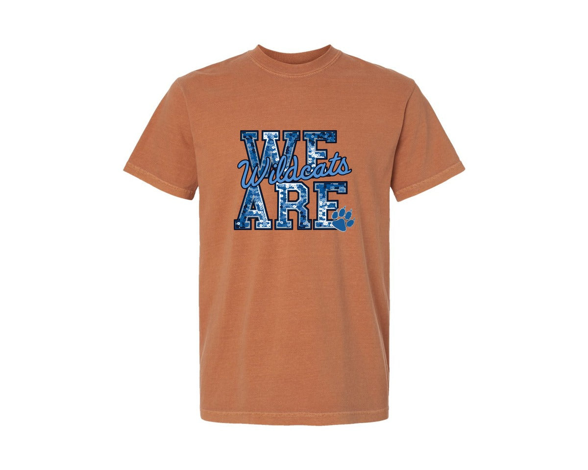brand:Comfort Colors|color:Yam|We Are Wildcats School Spirit 2 Graphic T-Shirt