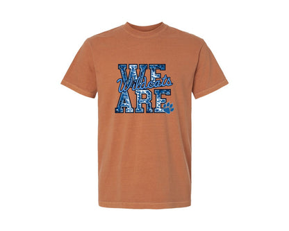 brand:Comfort Colors|color:Yam|We Are Wildcats School Spirit 2 Graphic T-Shirt