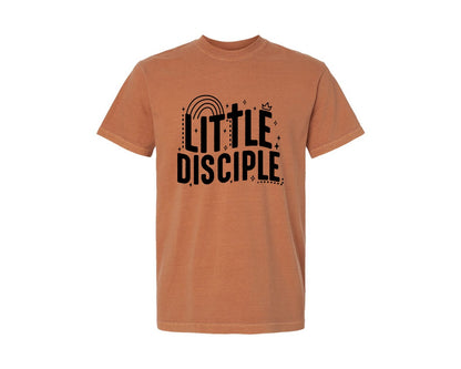 brand:Comfort Colors|color:Yam|Retro Little Disciple Tshirt Kids Graphic T-Shirt