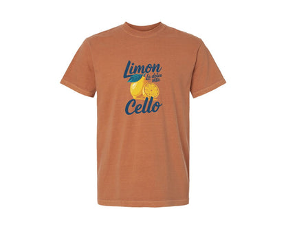 brand:Comfort Colors|color:Yam|Limoncello La Dolce Vita Lemon Graphic T-Shirt