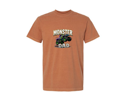 brand:Comfort Colors|color:Yam|Fathers Day Monster Truck T Shirtdesign Graphic T-Shirt
