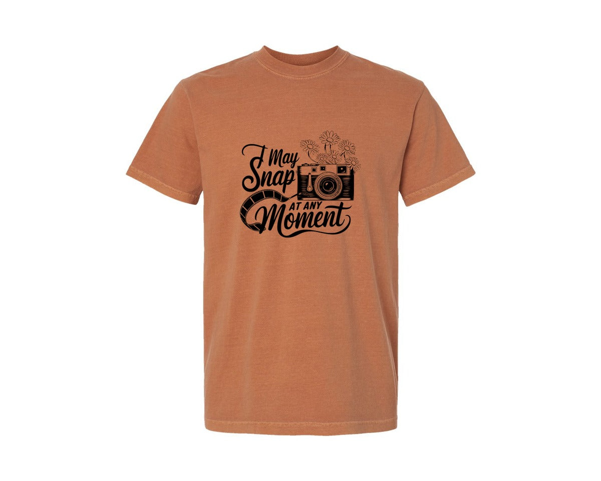 brand:Comfort Colors|color:Yam|I May Snap At Any Moment T Shirt Des Graphic T-Shirt