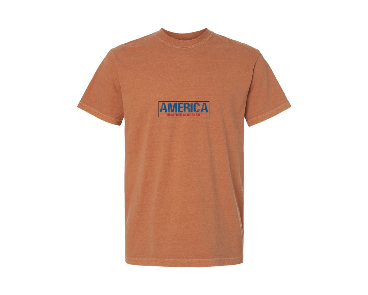 brand:Comfort Colors|color:Yam|4Th Of July Independence Day T Shirt 14 Graphic T-Shirt