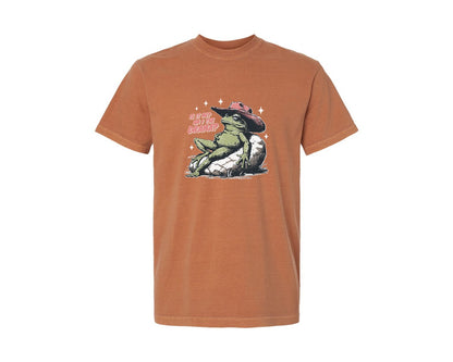 brand:Comfort Colors|color:Yam|Am I The Drama Frog Shirt Graphic T-Shirt