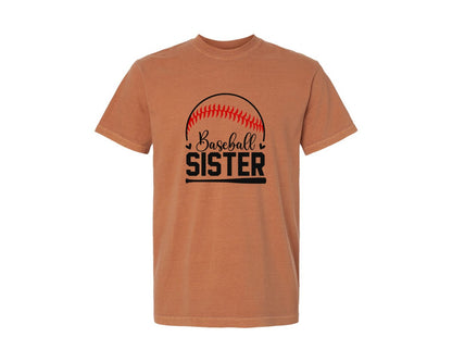 brand:Comfort Colors|color:Yam|Baseball Sister Baseball Sister 3 Graphic T-Shirt