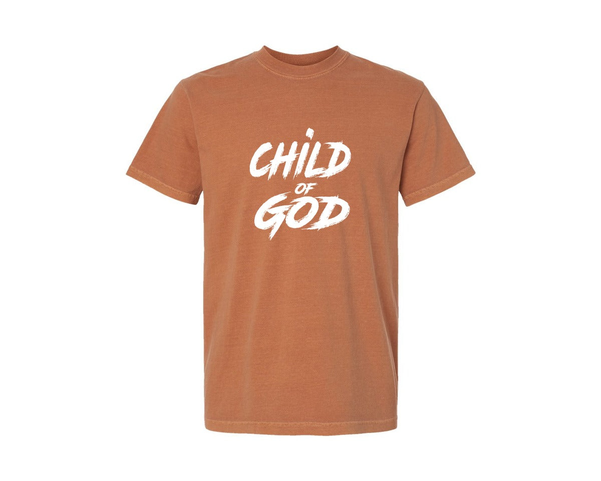 brand:Comfort Colors|color:Yam|Child Of God Shirt Design Jesus 2 Graphic T-Shirt