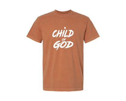 brand:Comfort Colors|color:Yam|Child Of God Shirt Design Jesus 2 Graphic T-Shirt