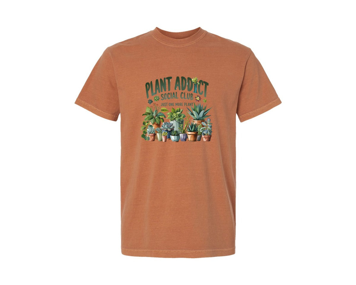 brand:Comfort Colors|color:Yam|Plant Addict Funny 2 Graphic T-Shirt