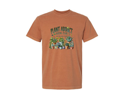 brand:Comfort Colors|color:Yam|Plant Addict Funny 2 Graphic T-Shirt