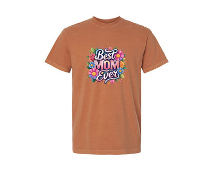 brand:Comfort Colors|color:Yam|Best Mom Ever Sparkle 2 Graphic T-Shirt