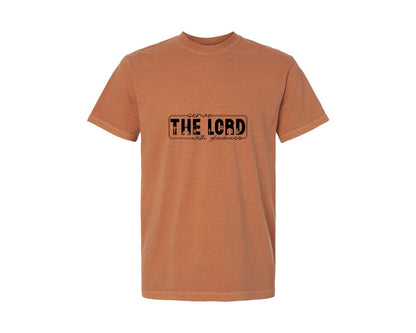 brand:Comfort Colors|color:Yam|Serve The Lord With Gladness Sleeve Graphic T-Shirt