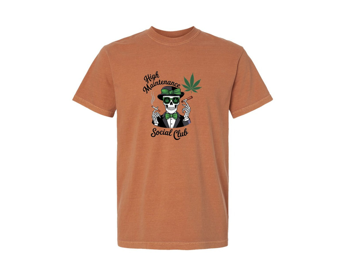 brand:Comfort Colors|color:Yam|High Maintenance Social Club 4 Graphic T-Shirt