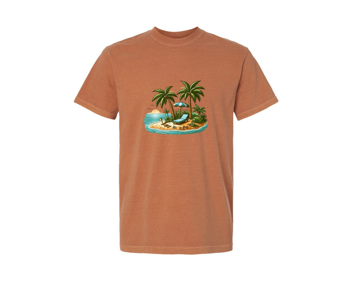 brand:Comfort Colors|color:Yam|Summer Beach 2 Graphic T-Shirt