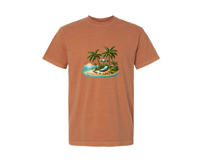 brand:Comfort Colors|color:Yam|Summer Beach 2 Graphic T-Shirt