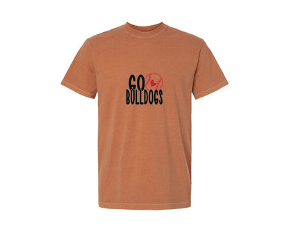 brand:Comfort Colors|color:Yam|Baseball Mom Bulldoge Baseball 2 Graphic T-Shirt