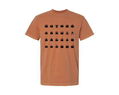 brand:Comfort Colors|color:Yam|Open Book With Fantasy Graphic T-Shirt