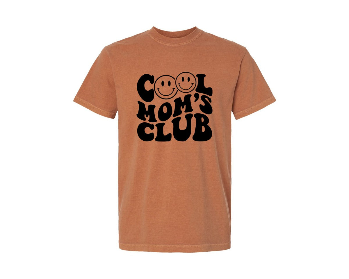 brand:Comfort Colors|color:Yam|Cool Moms Club Wavy 2 Graphic T-Shirt