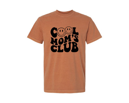 brand:Comfort Colors|color:Yam|Cool Moms Club Wavy 2 Graphic T-Shirt