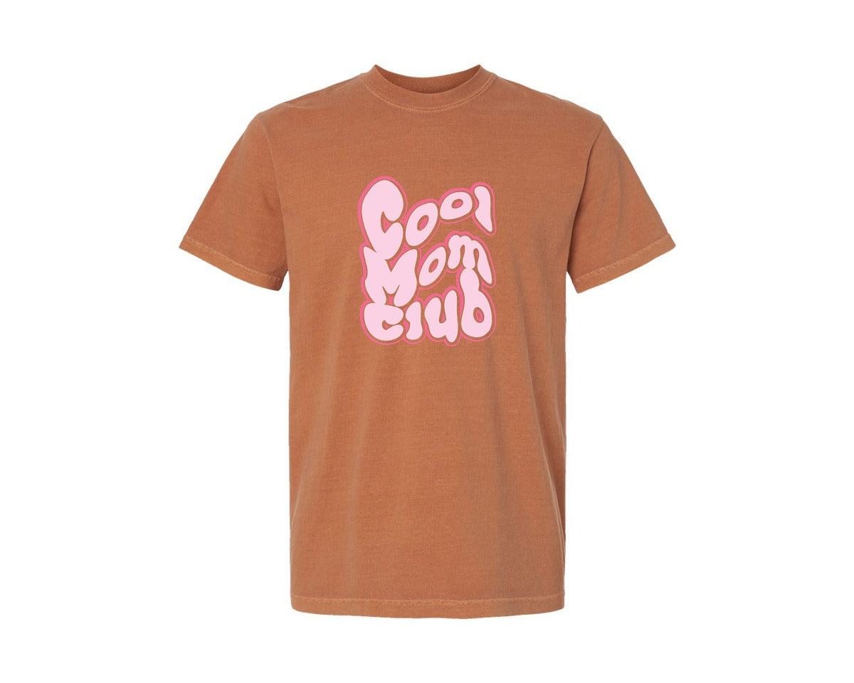 brand:Comfort Colors|color:Yam|Cool Mom Club T Shirt Design 2 Graphic T-Shirt