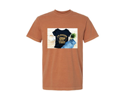 brand:Comfort Colors|color:Yam|Id Smoke That 26 Graphic T-Shirt