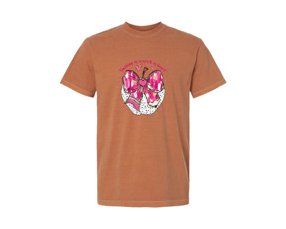 brand:Comfort Colors|color:Yam|Teacher Valentine Coquette Valentin Graphic T-Shirt