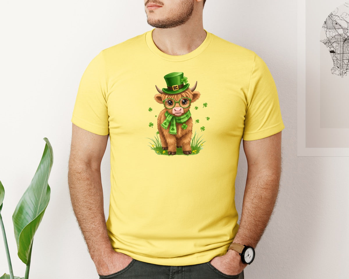 brand:Bella Canvas|color:Yellow|Happy Easter Bunnies With Basket Cu 2 Graphic T-Shirt