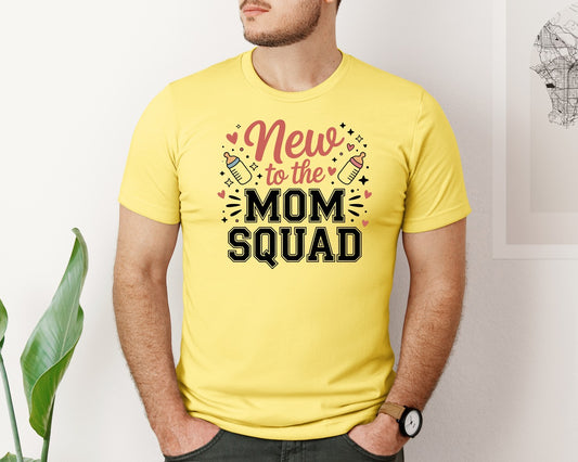 New To The Mom Squad T Shirt Design Graphic T-Shirt